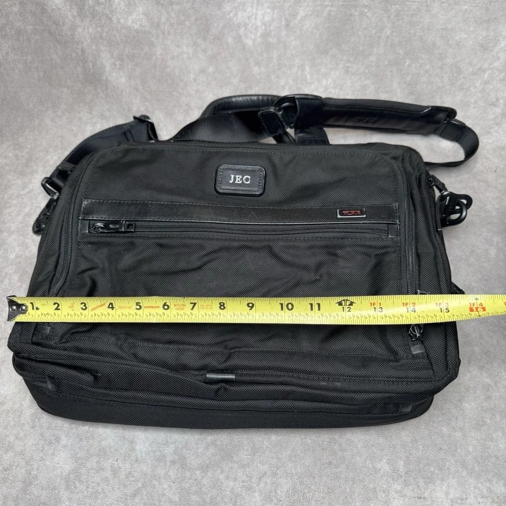 TUMI ALPHA II 2 Portfolio Briefcase carry-on Business bag Black **MONOGRAM